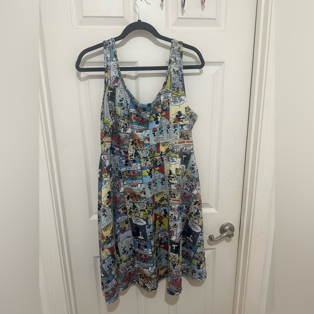 Torrid Disney Mickey and Minnie comic strip skater dress size 1